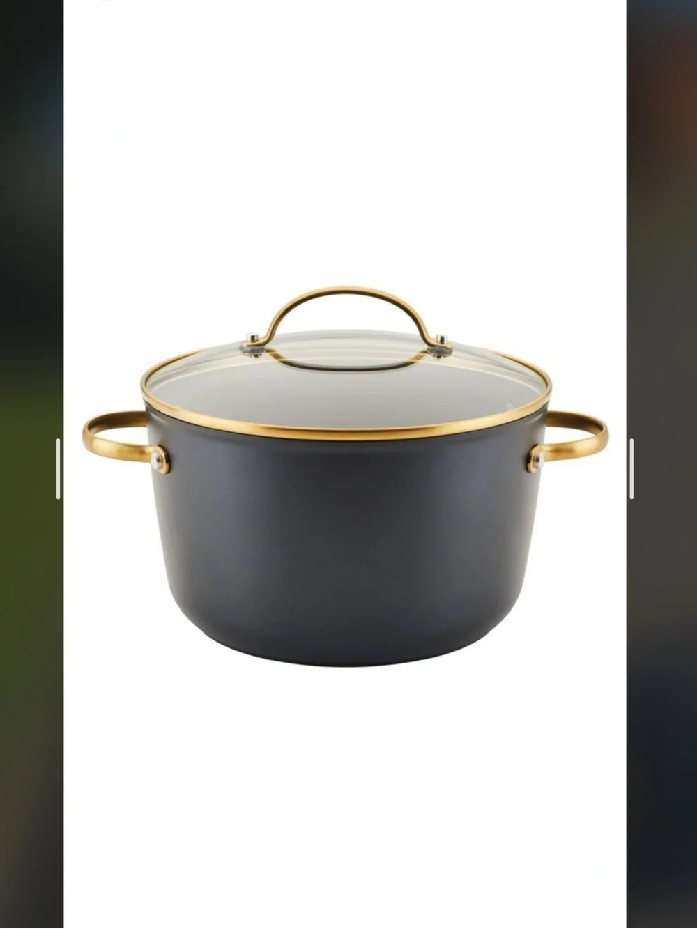 Farberware - Ceramic Aluminum Stainless Steel Stockp Black